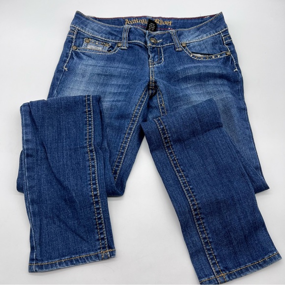 Antique Rivet Women's Blue Boot Cut Jeans - Picture 10 of 15